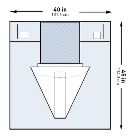 McKesson Sterile Under Buttocks Drape, 40 x 45 Inch