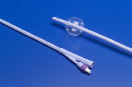 Cardinal 473306 Dover Foley Catheter, 8 Fr., 3 cc, 2-Way, Straight