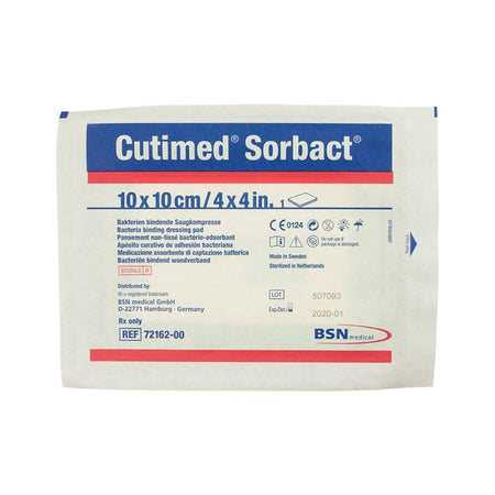BSN 7216210 Cutimed Sorbact Antimicrobial Mesh Dressing, 4 x 4 Inch