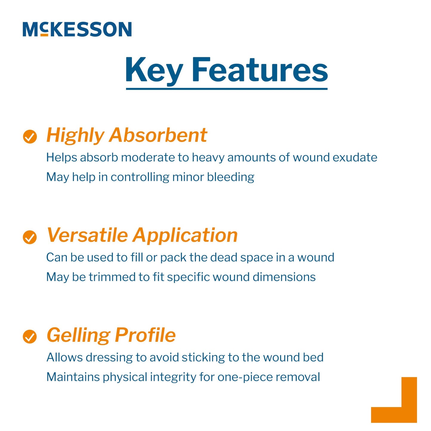 McKesson Alginate Dressing, 4 x 8 inch