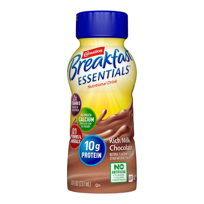 Carnation Breakfast Essentials® Chocolate Nutritional Drink, 8-ounce bottle