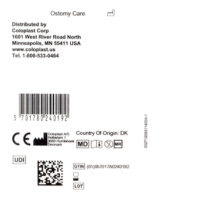 Ostomy Seal Brava® Convex, Starter Hole 1-3/8 Inch (35mm)