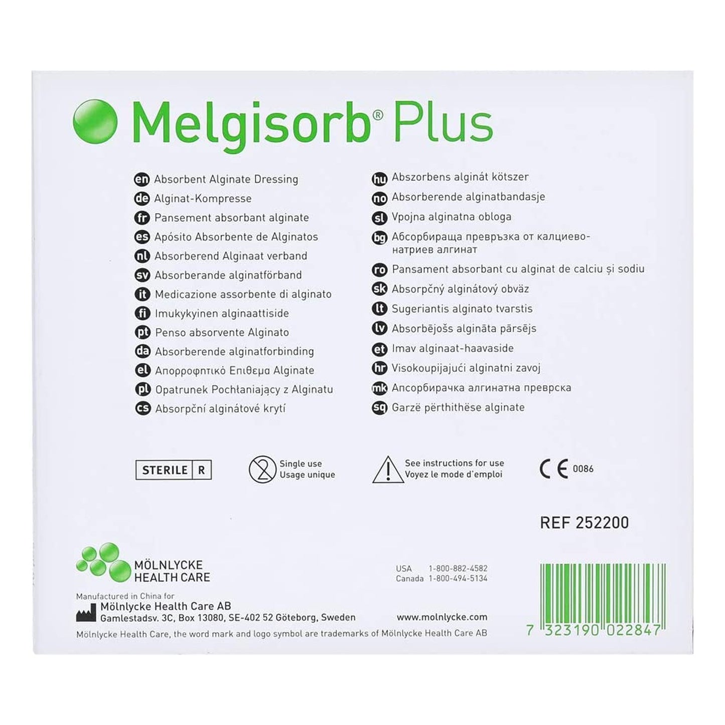Melgisorb® Plus Alginate Dressing, 4 x 4 inch