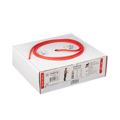 CanDo® Low Powder Exercise Resistance Tubing, Red, 100', Light Resistance
