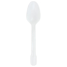 McKesson White Polypropylene Spoon