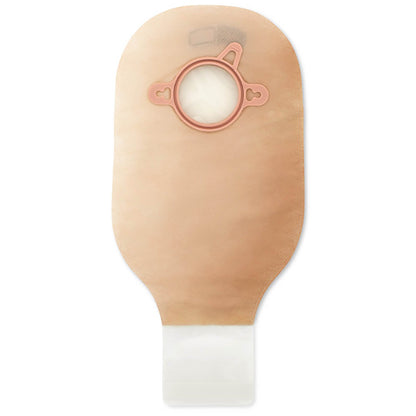 New Image™ 18183 2-Piece Beige Colostomy Pouch, Pre-cut to Fit 57 mm Stoma, Red