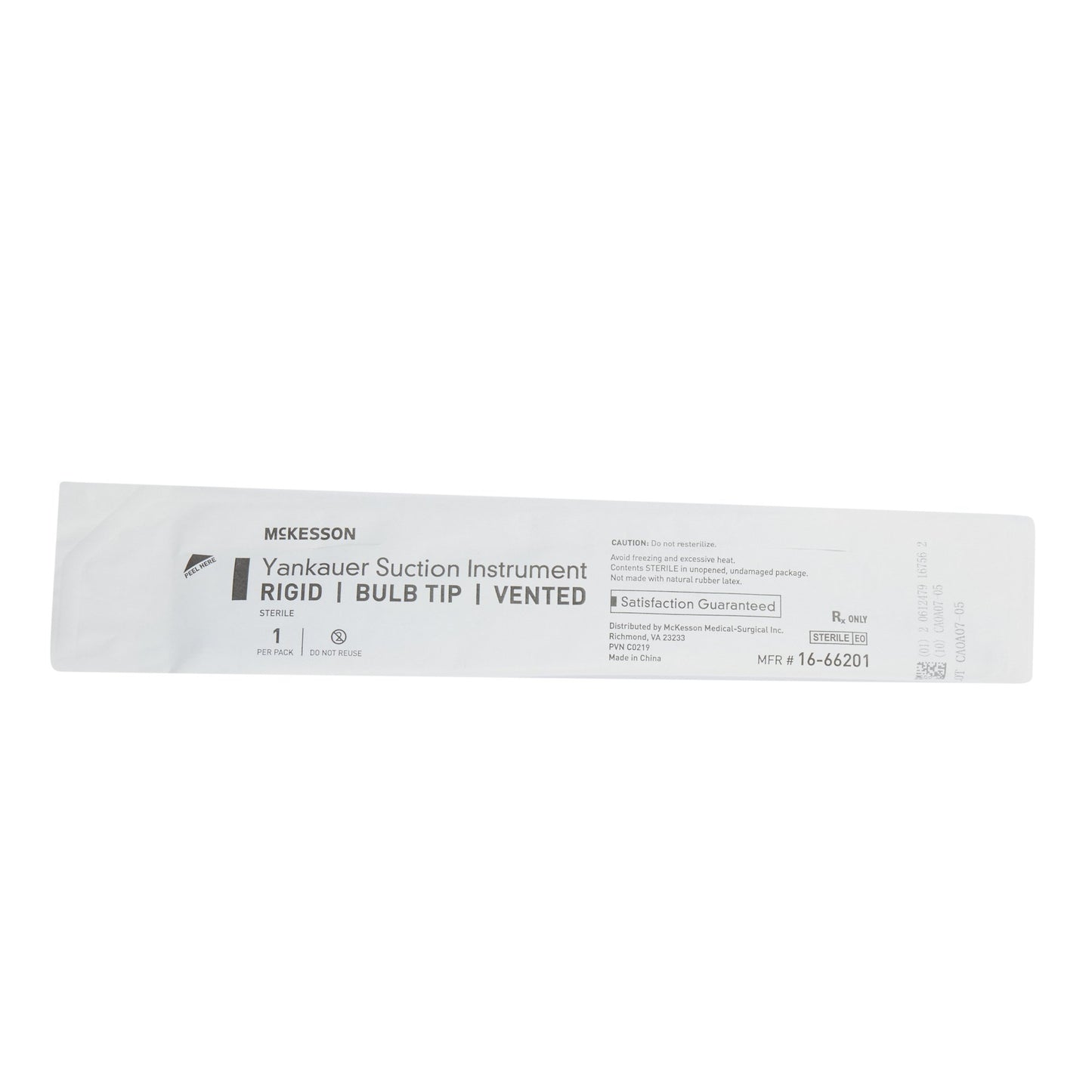 McKesson Yankauer Style Suction Tube Handle, Rigid Angled Type