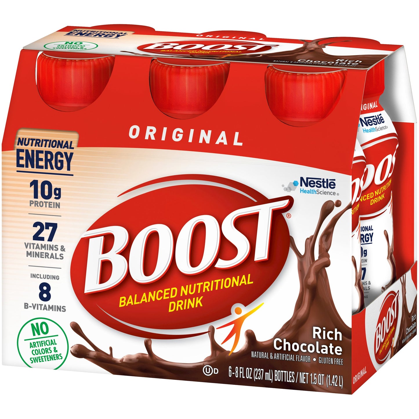 Boost® Original Chocolate Balanced Nutritional Drink, 8-ounce bottle