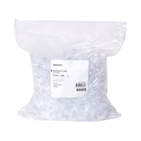 McKesson 177-110021 Polystyrene Sample Cup, 0.5 mL