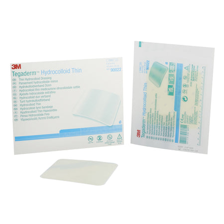 Solventum 223931 3M Tegaderm Thin Hydrocolloid Dressing, 4 x 4 Inch