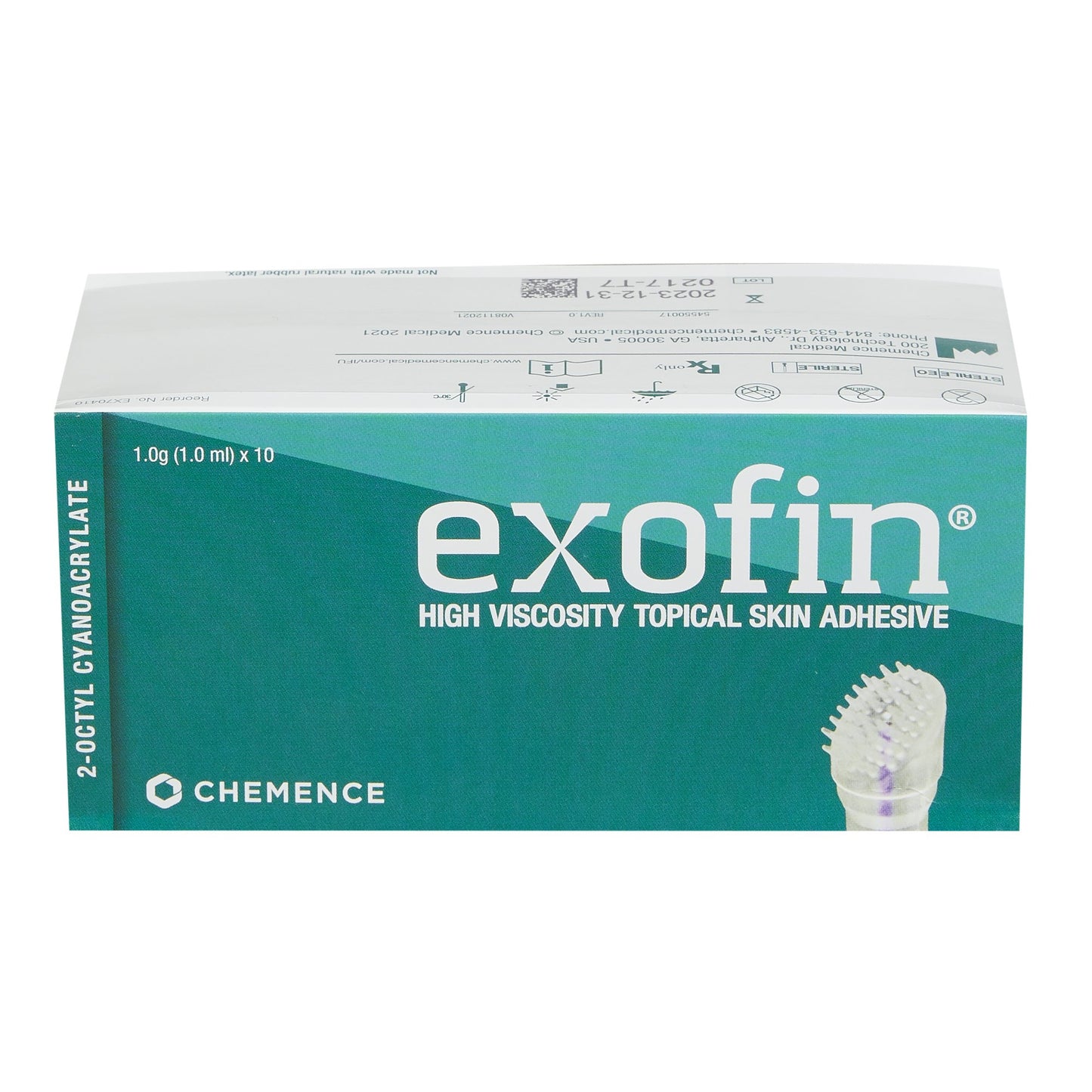 Skin Adhesive Exofin® 1 mL High Viscosity Precision Applicator Tip 2-Octyl Cyanoacrylate
