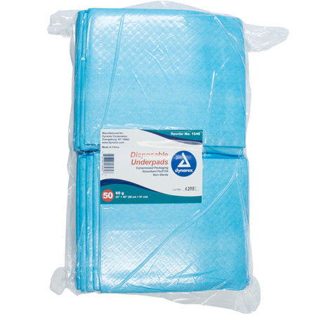 Dynarex 1346 Absorbent Fluff Fill Underpad, 23 x 36 Inch