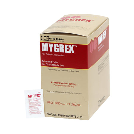 Medique Products 1615509 Mygrex Acetaminophen / Phenylephrine Cold and Sinus Relief Tablet