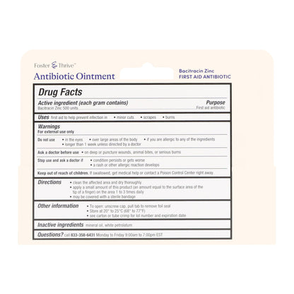 Foster & Thrive™ Bacitracin Zinc Antibiotic Ointment