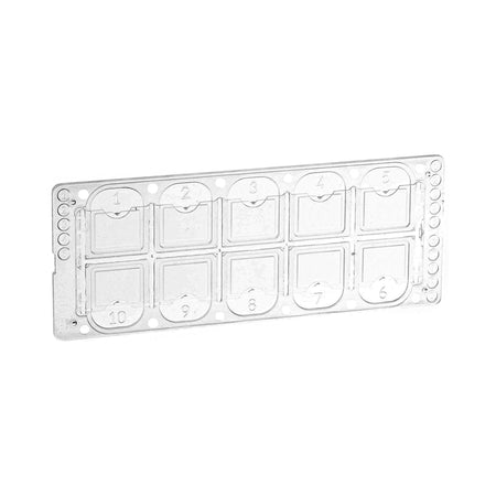 McKesson 177-3805 Acrylic Microscope Precision Cell Slide, 10-Chamber