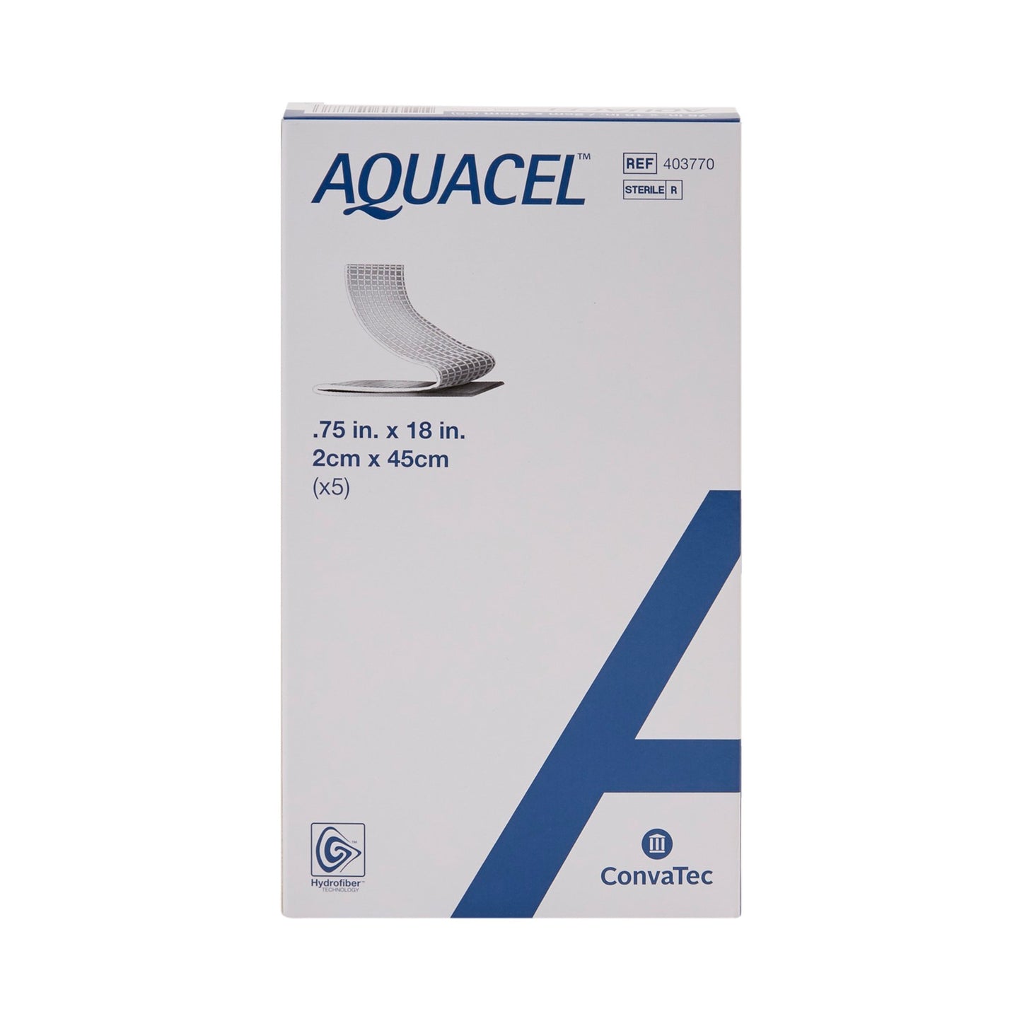 Convatec 403770 Aquacel® Ribbon Hydrofiber Gelling Fiber Wound Dressing, ¾ x 18 Inch
