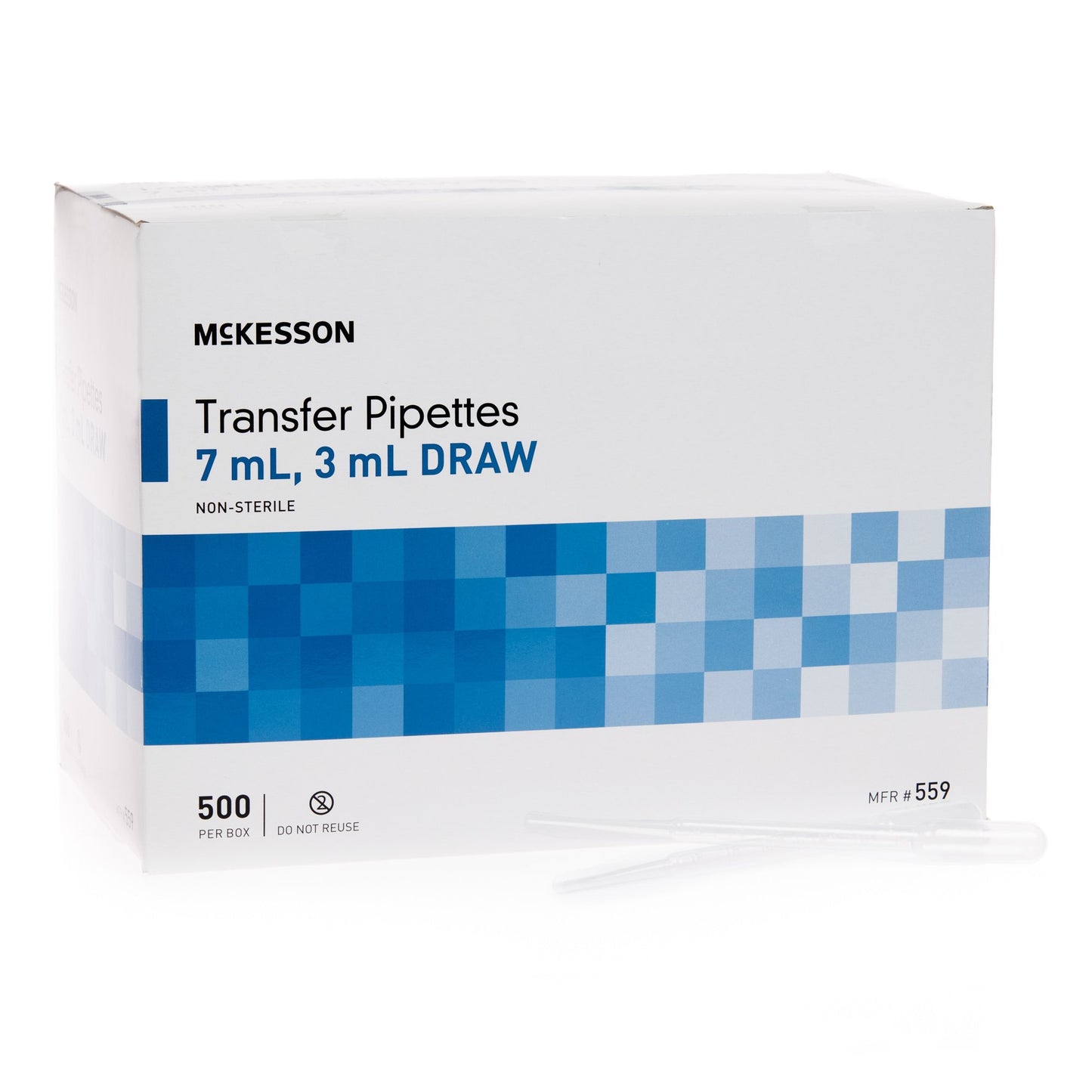 McKesson Transfer Pipette, 7.5 mL, 3 mL Draw Volume