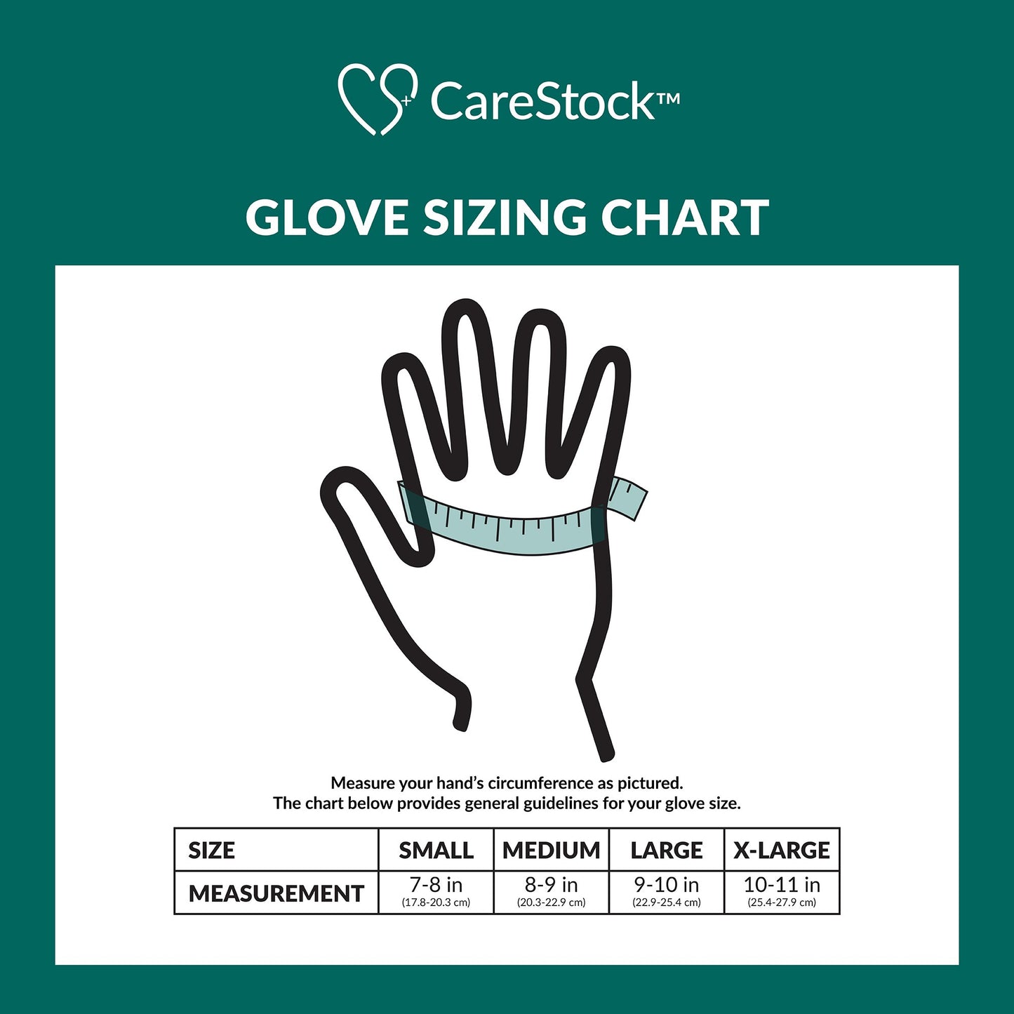 CareStock™ Vinyl Exam Glove, Small, Ivory