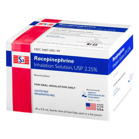 Nephron Pharmaceutical 487590199 Inhalation Solution, 0.5 mL Vial