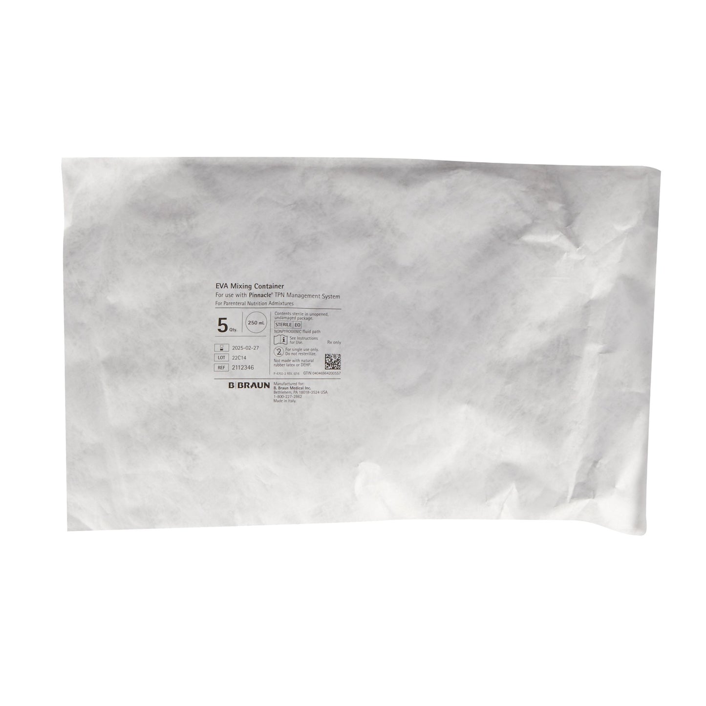 3-in-1 Mixing Bags Pinnacle® 250 mL