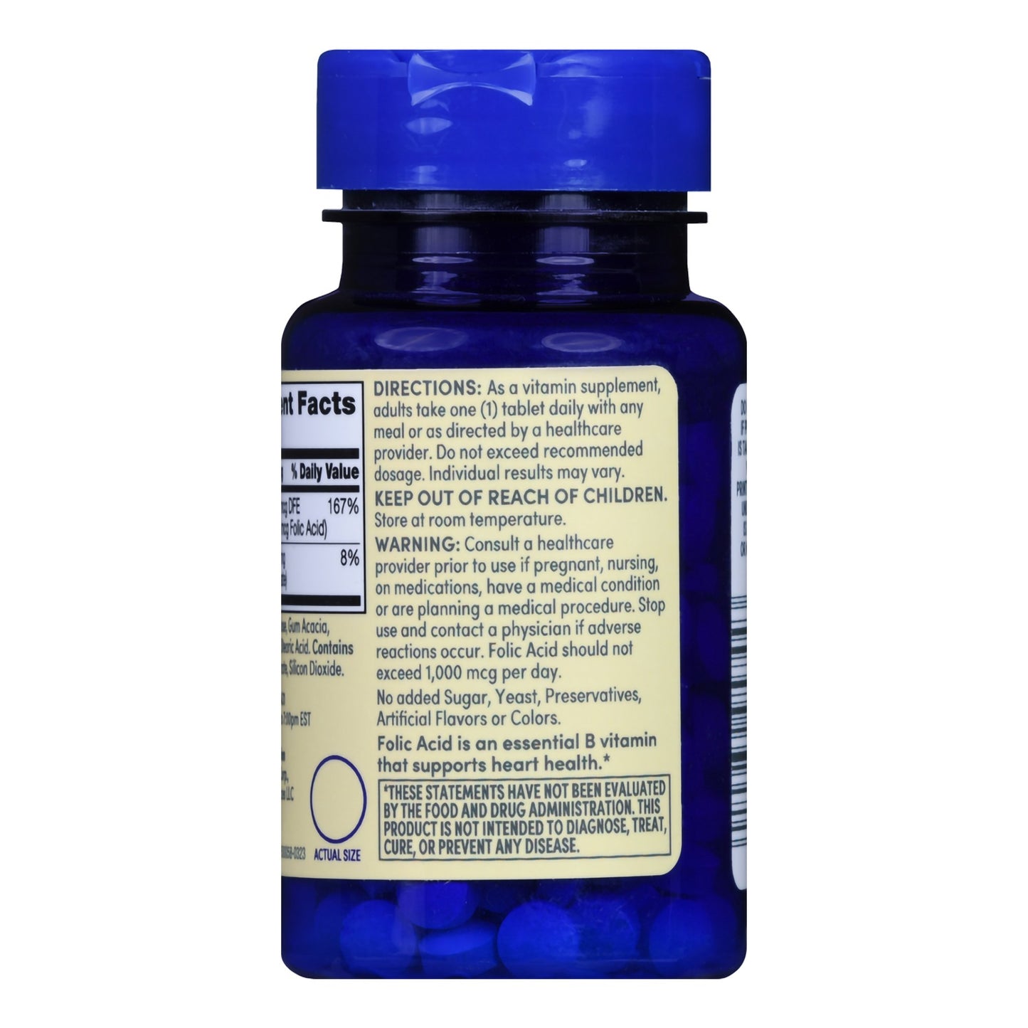 Foster & Thrive™ Folic Acid 400 mcg Tablets
