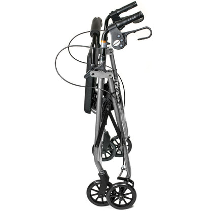 McKesson Folding Aluminum Four-Wheel Rollator, Silver