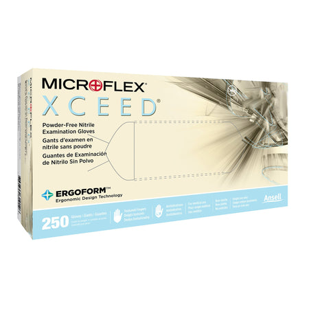 Microflex XC-310-XS Xceed Nitrile Gloves, Extra-Small, Blue