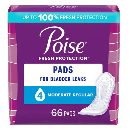 Kimberly-Clark 47357 Poise Moderate Absorbency Bladder Control Pad, Regular Length
