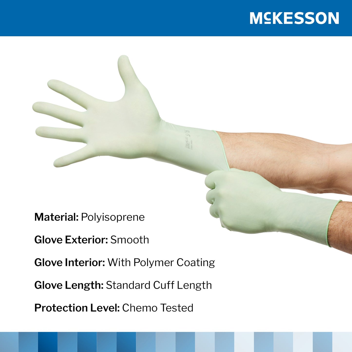 McKesson Perry® Performance Plus Polyisoprene Surgical Glove, Size 7.5, Green