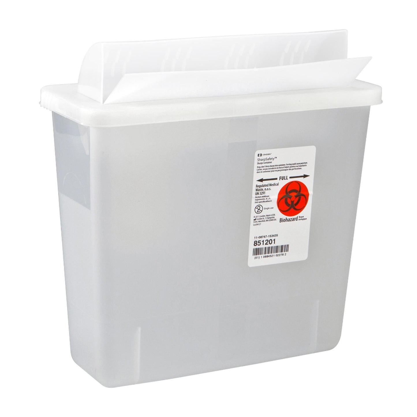 In-Room™ Multi-purpose Sharps Container, 1-1/4 Gallon, 11 x 10¾ x 4¾ Inch