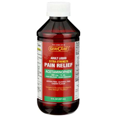 Geri-Care Q202-08-GCP Acetaminophen Pain Relief, 8 fl. oz.