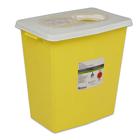 Cardinal 8939 SharpSafety Chemotherapy Waste Container, 18 Gallon, 26 x 12¾ x 18¼ Inch