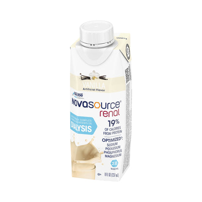 Novasource® Renal Vanilla Formula for Patients on Dialysis, 8-ounce carton