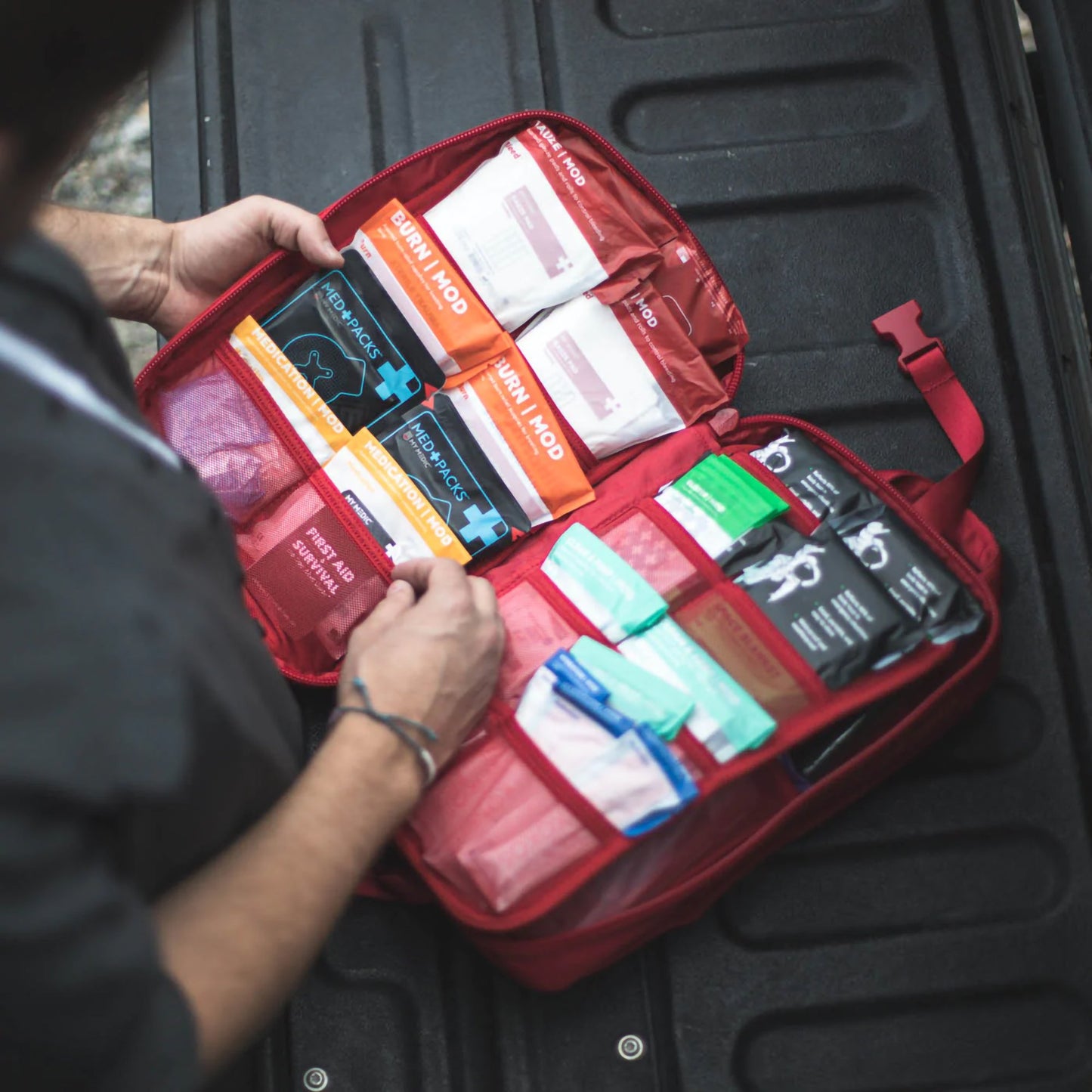 My Medic MyFAK First Aid Kit, Large Trauma Kit with Medical Supplies, Red