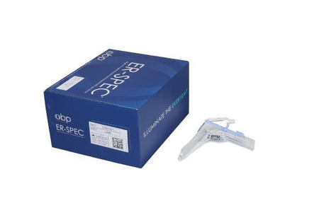Vaginal Speculum ER-SPEC® Pederson NonSterile Office Grade Acrylic Large Double Blade Duckbill Disposable Built-In Light Source