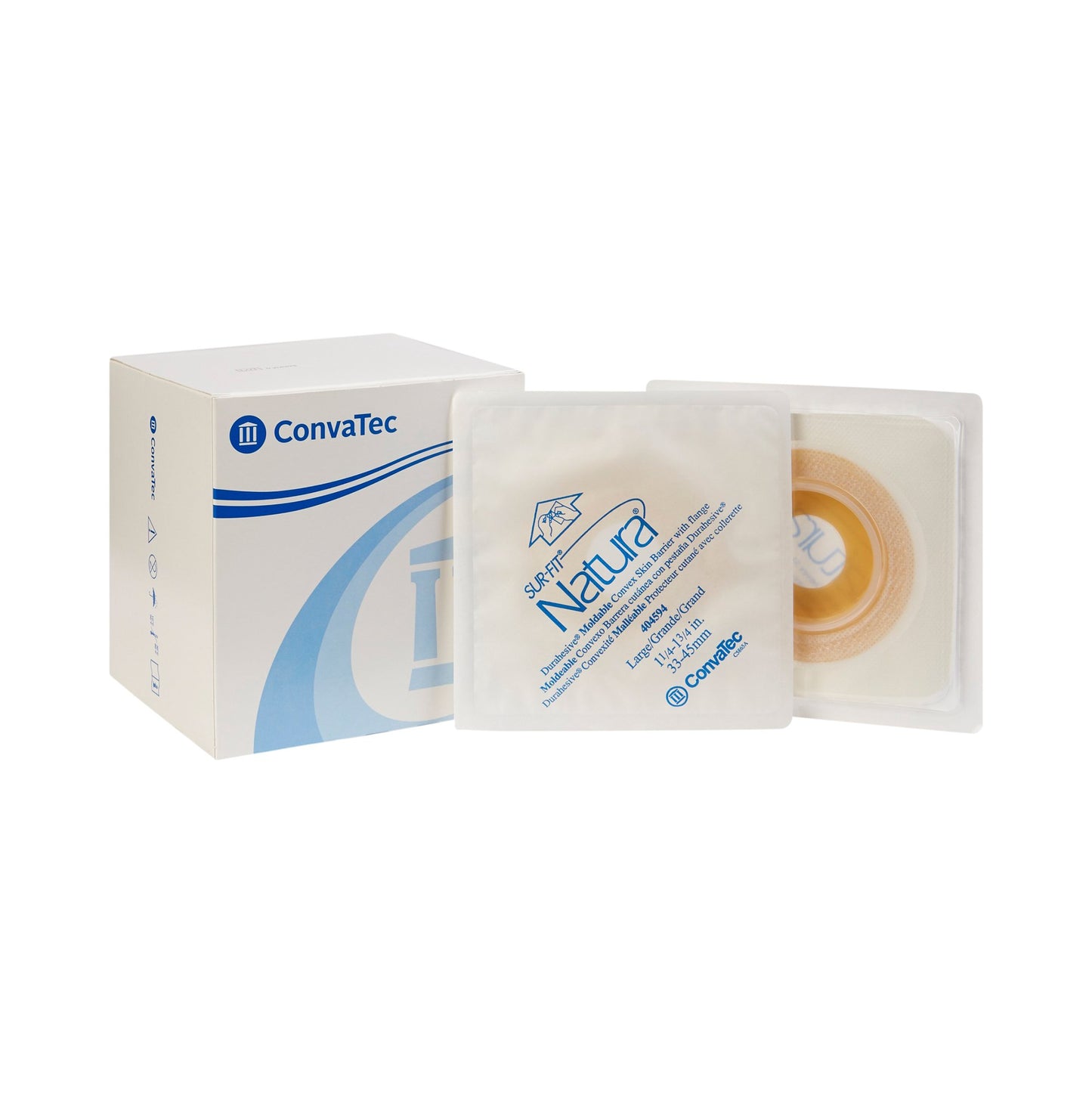 Sur-Fit Natura® Durahesive Ostomy Barrier, 2¼-Inch Flange, 1¼ – 1¾ Inch Stomas