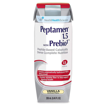 Peptamen® 1.5 with Prebio 1™ Vanilla Peptide-Based Complete Nutrition, 250 mL