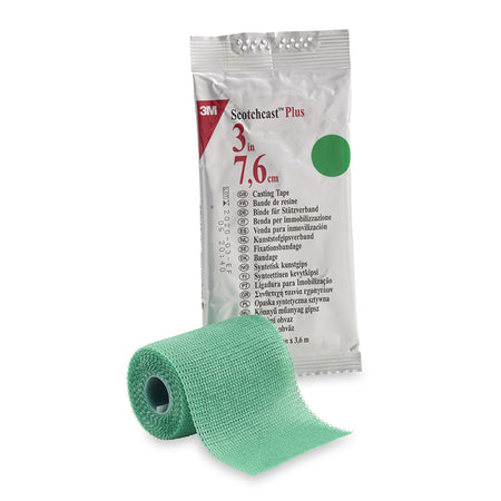 3M 82003G Scotchcast Plus Green Cast Tape, 3 Inch x 4 Yard