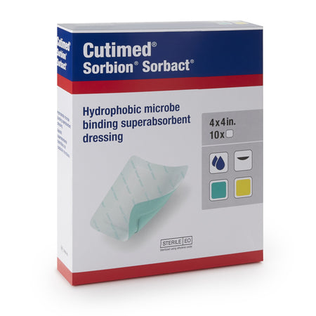 BSN 7269808 Cutimed Sorbion Sorbact Super Absorbent Antimicrobial Dressing