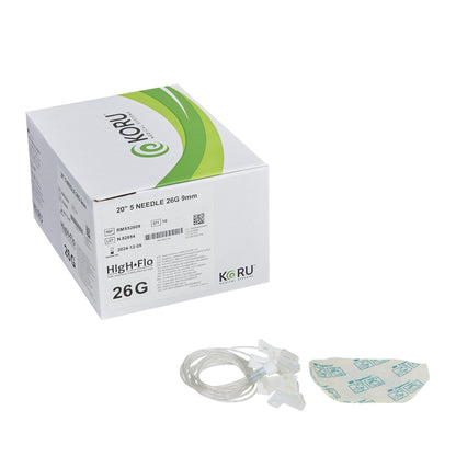 Sub-Q Infusion Set HIgH-Flo™5 5 X 26 Gauge 9 mm 20 Inch Tubing Without Port