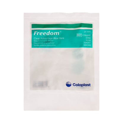 Freedom® Clear Advantage Male External Catheter, Self-Adhesive Strip, 31 mm