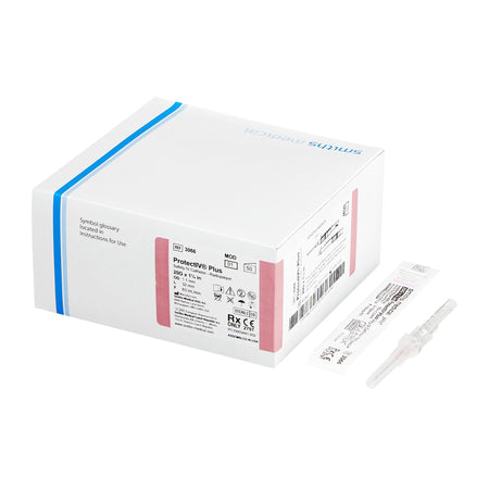 ICU Medical 306601 Protectiv Plus Peripheral IV Catheter, 1.25 in., 20 Guage