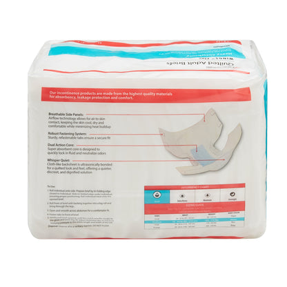 Cardinal 66033 Wings™ Plus Quilted Heavy Absorbency Incontinence Brief, Medium