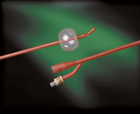 Bard 0102L18 Bardex Lubricath Foley Catheter, 18 Fr., Medium, Coude Tip