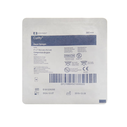 Curity™ Sterile USP Type VII Gauze Sponge, 4 x 4 Inch, 12-Ply