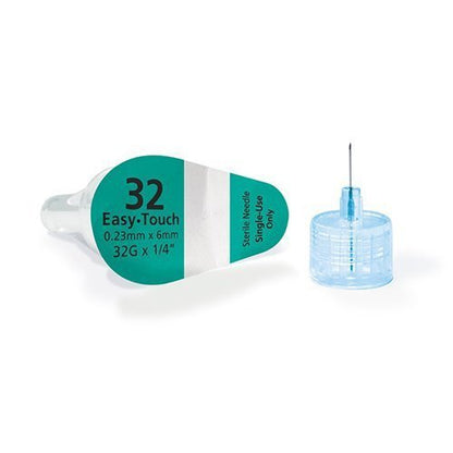 Standard Insulin Pen Needle EasyTouch™ 32 Gauge 6 mm Length NonSafety