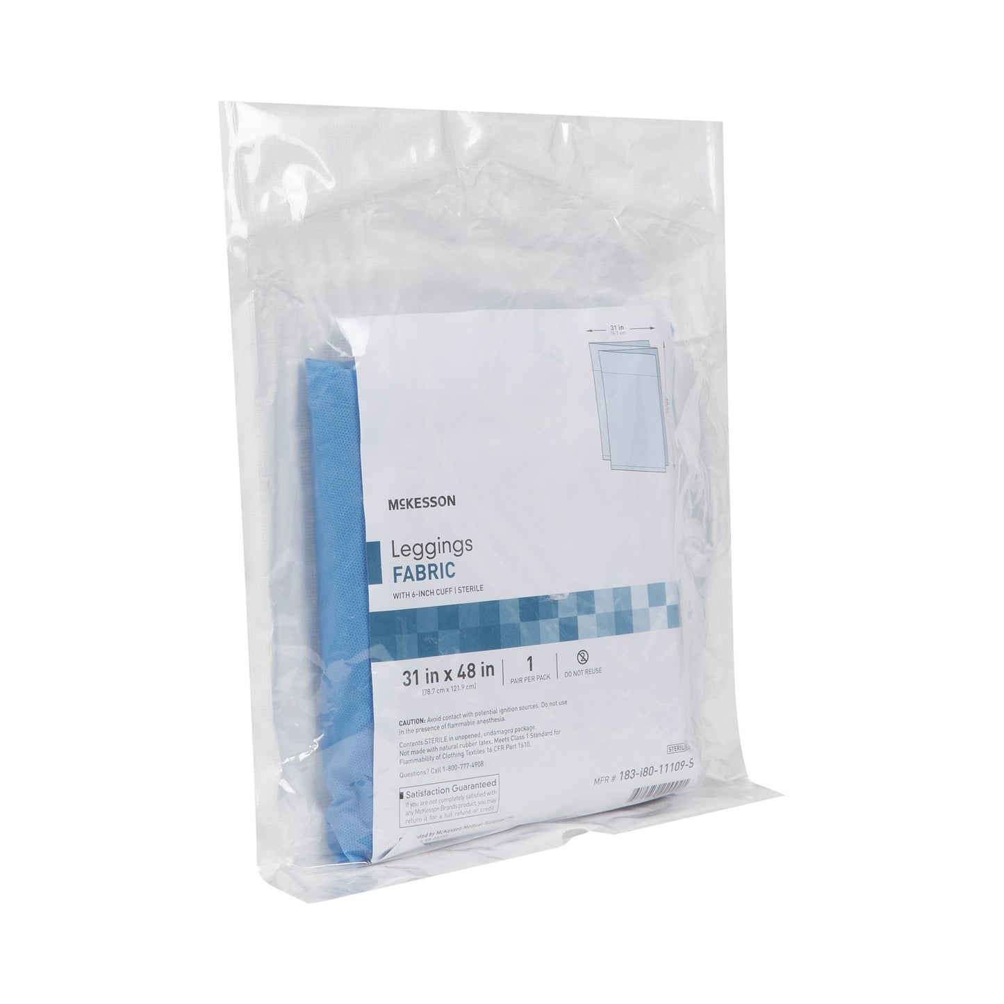 McKesson Sterile Surgical Leggings, 31 x 48 Inch