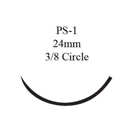 Ethicon Y936H Monocryl Poliglecaprone Absorbable Suture with Needle, Reverse Cutting