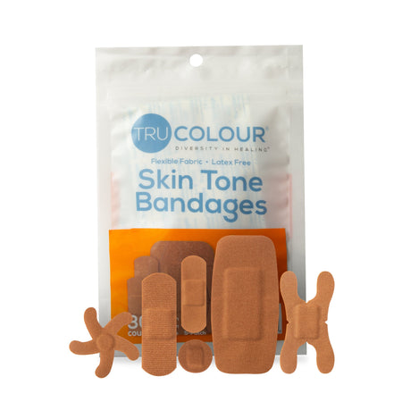 Tru-Colour TCB-NASD TruColour Brown Adhesive Strips, Assorted Shapes and Sizes