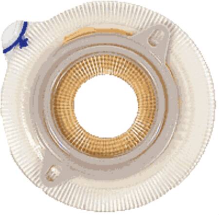 Coloplast 14258 Assura Flat Ostomy Barrier, 45 mm Stoma Opening, Blue Color Match